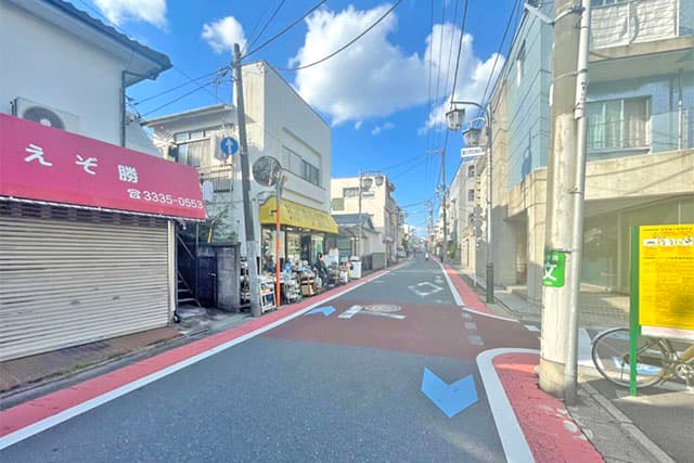 周辺道路①（富士見ヶ丘通り）