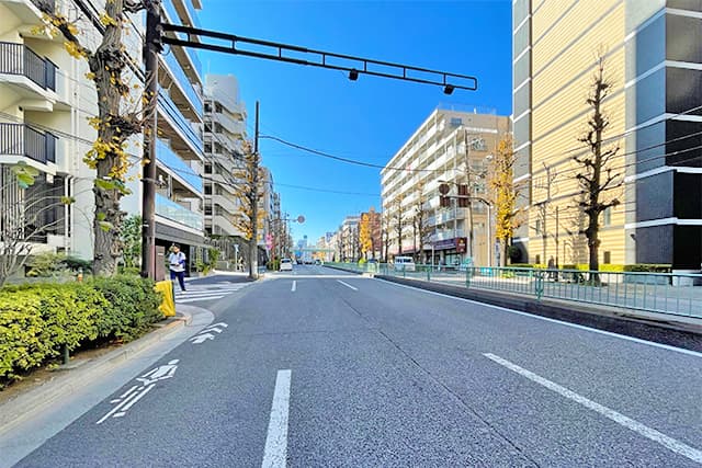 前面道路①（目黒通り）