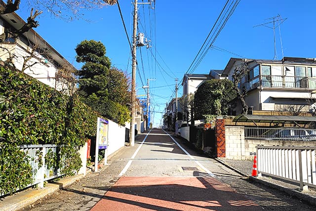 直進する道