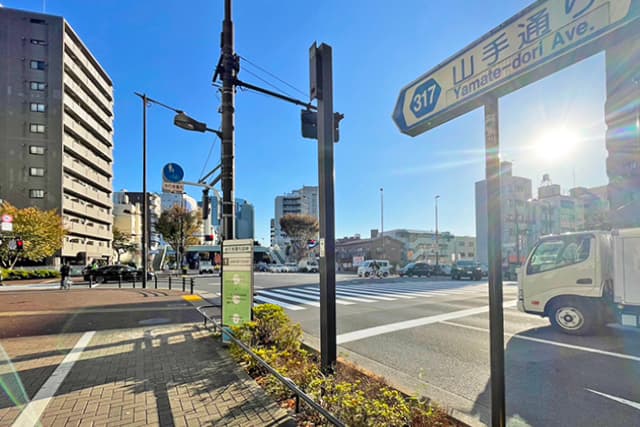 周辺道路①（山手通り）