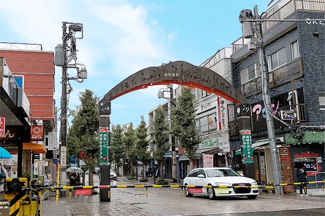 駅前の商店街