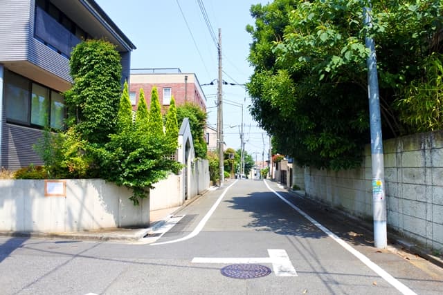 土地周辺に辿り着きます