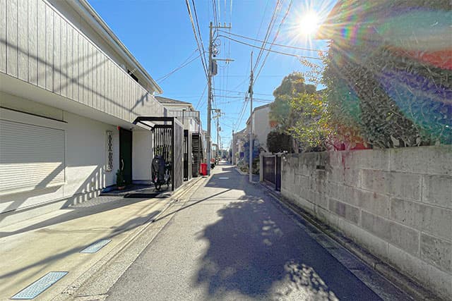 前面道路①