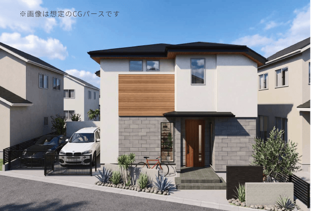 成城8丁目｜間口約16mの開放空間。参考プランあり。