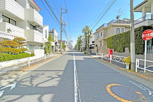 周辺道路①（柿の木坂通り）