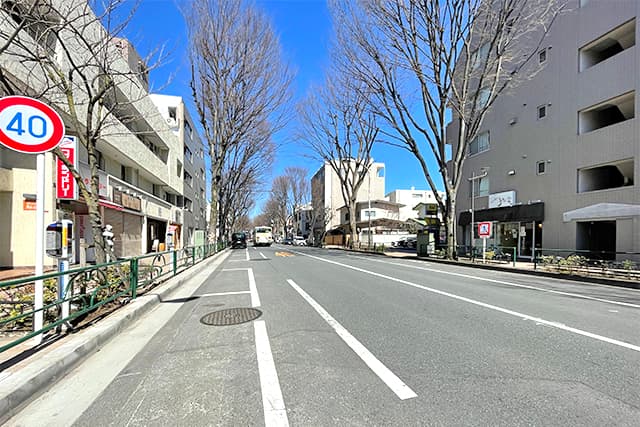 周辺道路①（中杉通り）