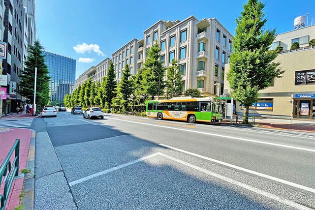 周辺道路（ソニー通り）